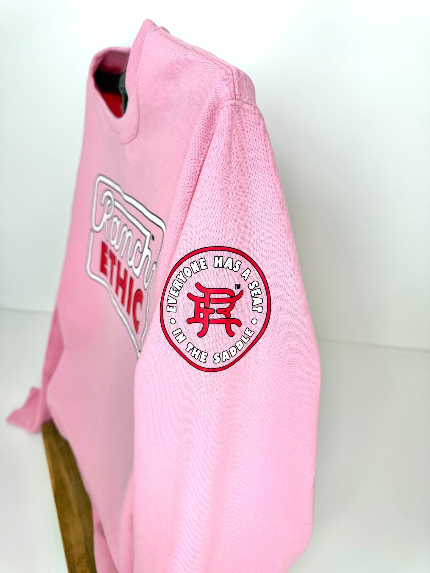 Tough Enough to Wear Pink Logo Crewneck