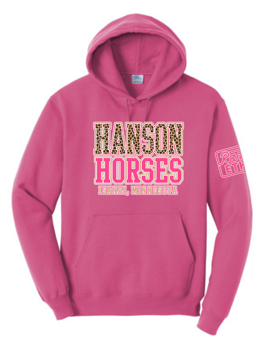 Hanson Horses Leopard Logo Hoodie