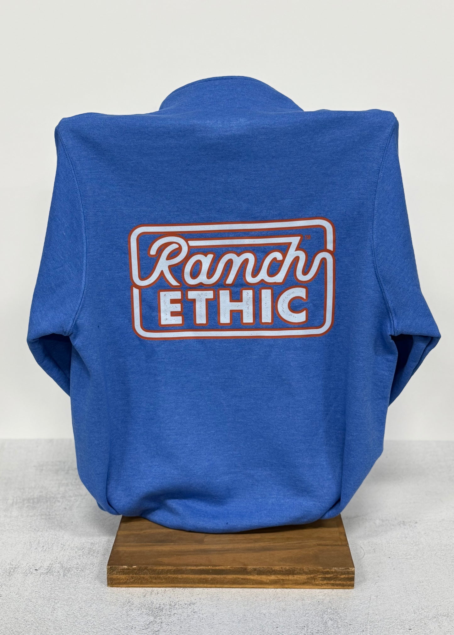Heather Royal Logo Quarterzip