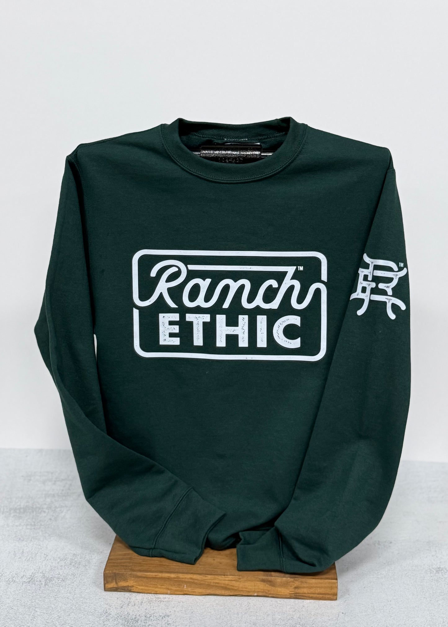 Dark Green Logo Crewneck
