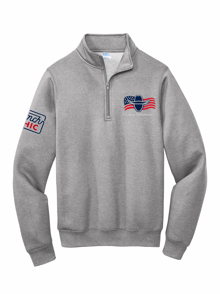 LIMITED EDITION Cowboy Adventures Flag Logo Quarterzip