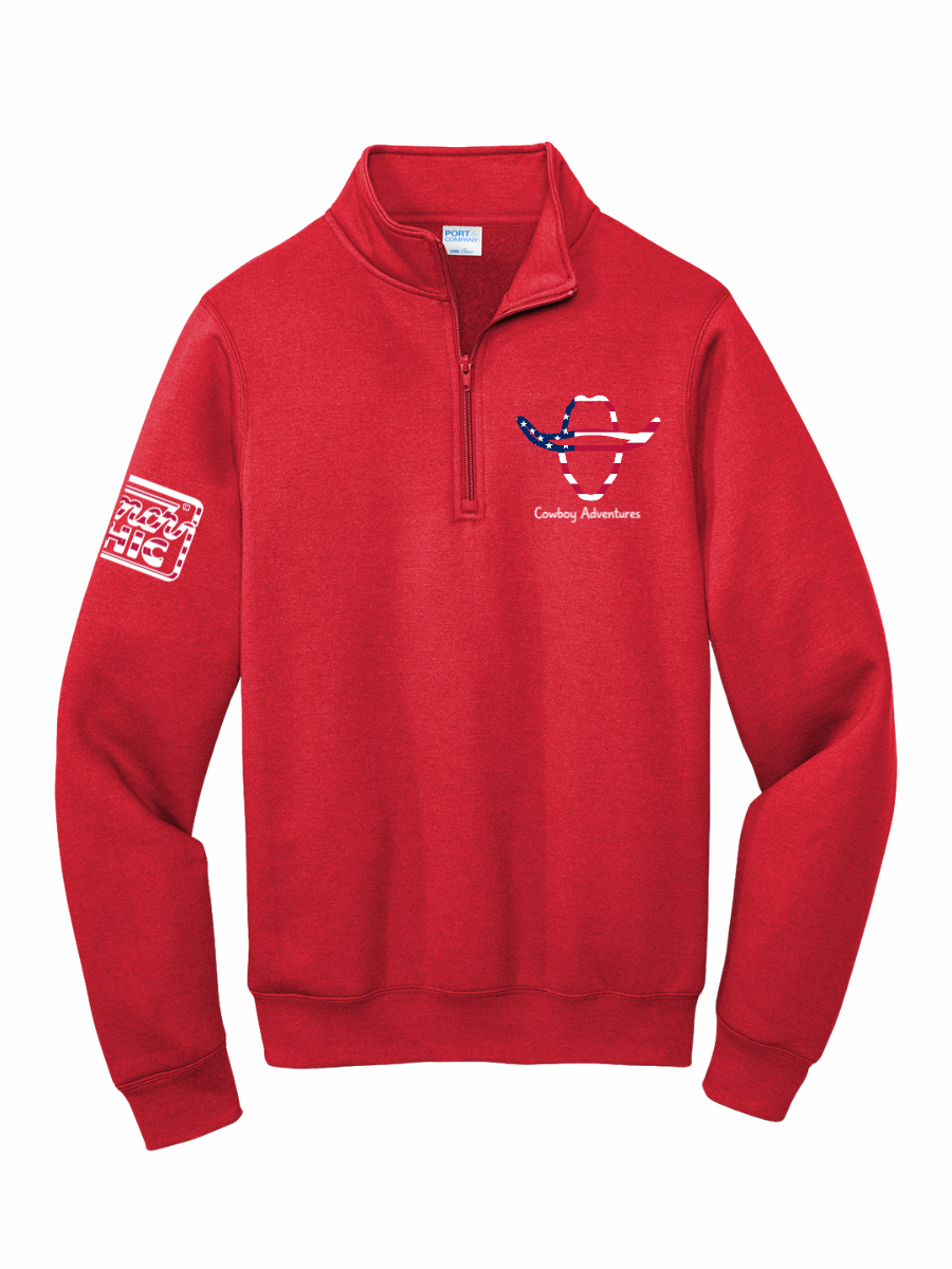 LIMITED EDITION Cowboy Adventures Patriotic Logo Quarterzip