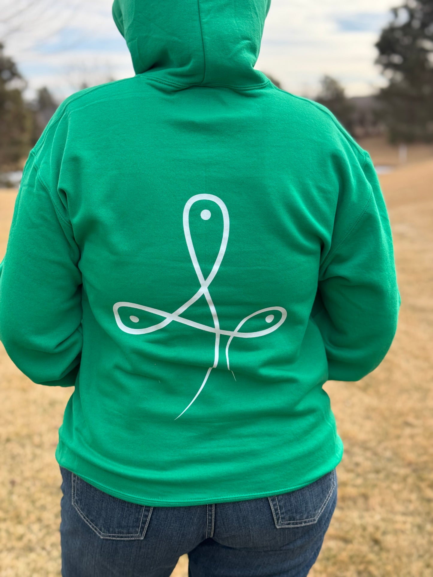 Barrel Clover Green Logo Hoodie