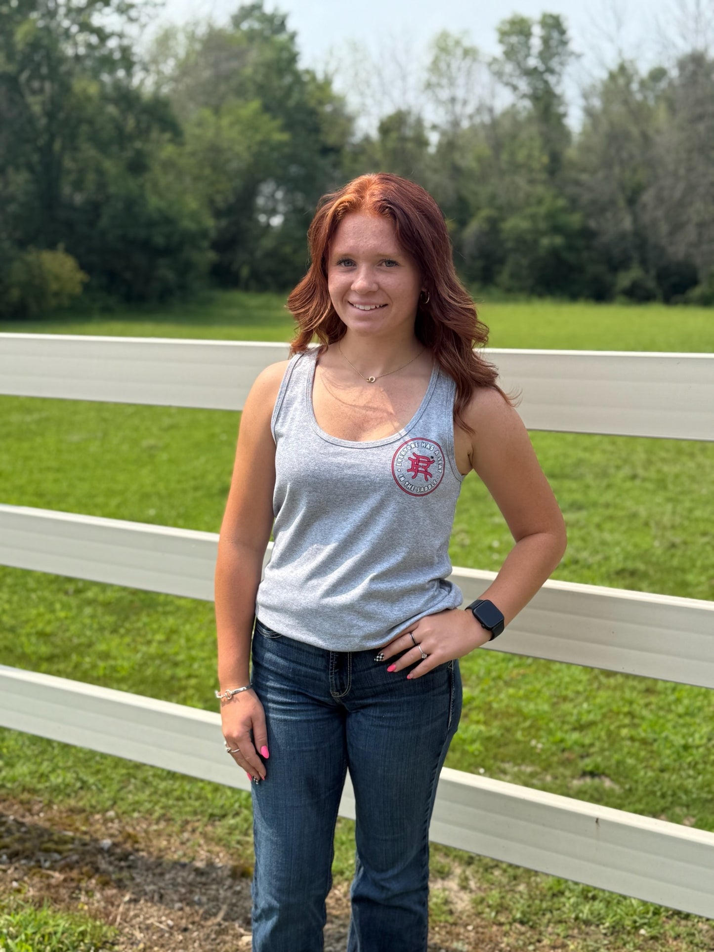 Women’s Grey Logo Tank