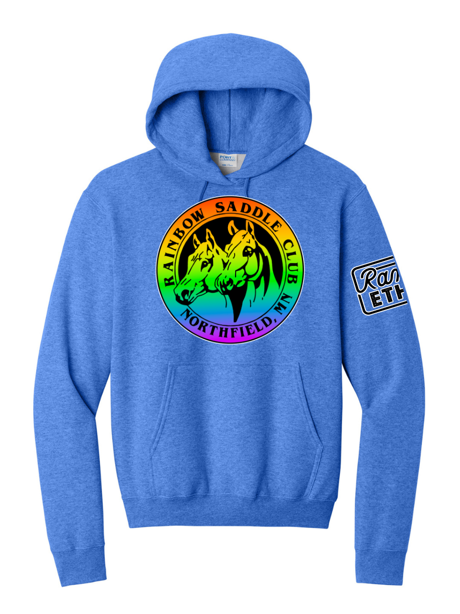 Rainbow Saddle Club Logo Hoodie