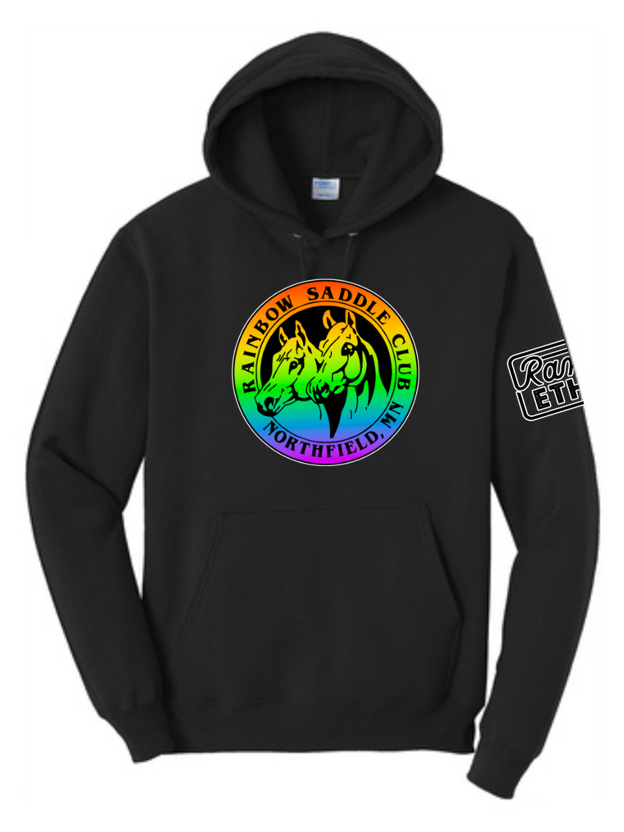 YOUTH Rainbow Saddle Club Logo Hoodie