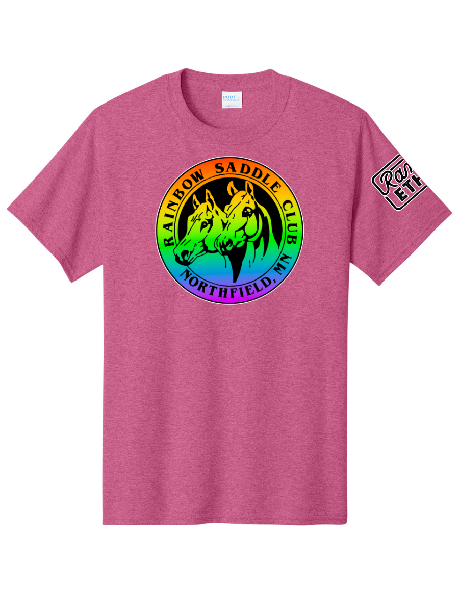 Rainbow Saddle Club Logo Tee