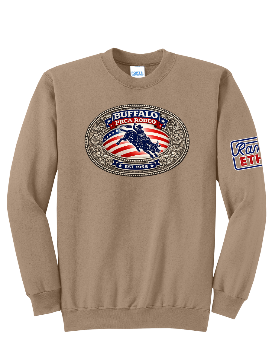 Buffalo Rodeo Buckle Crewneck
