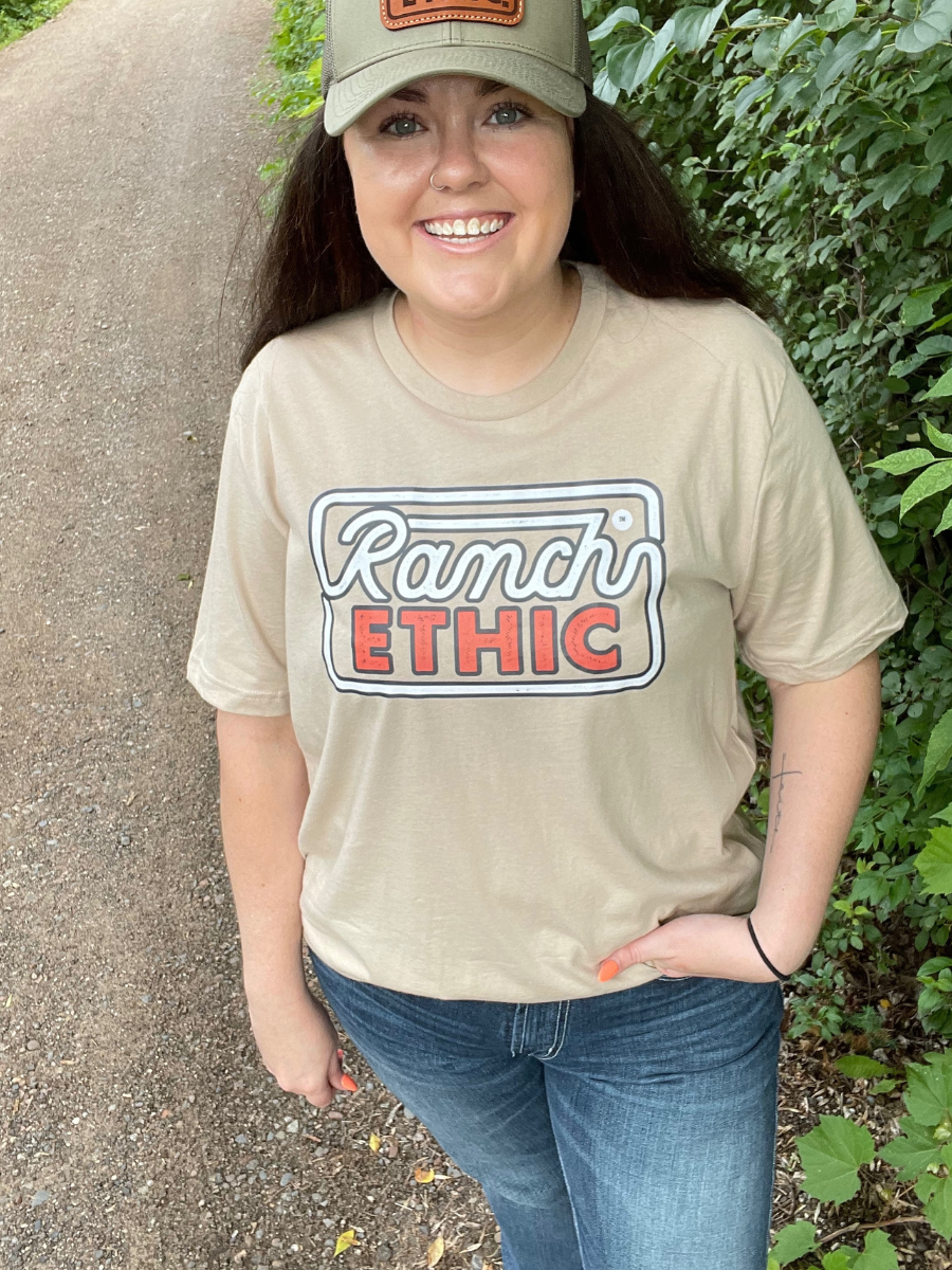 Tan Logo Tee