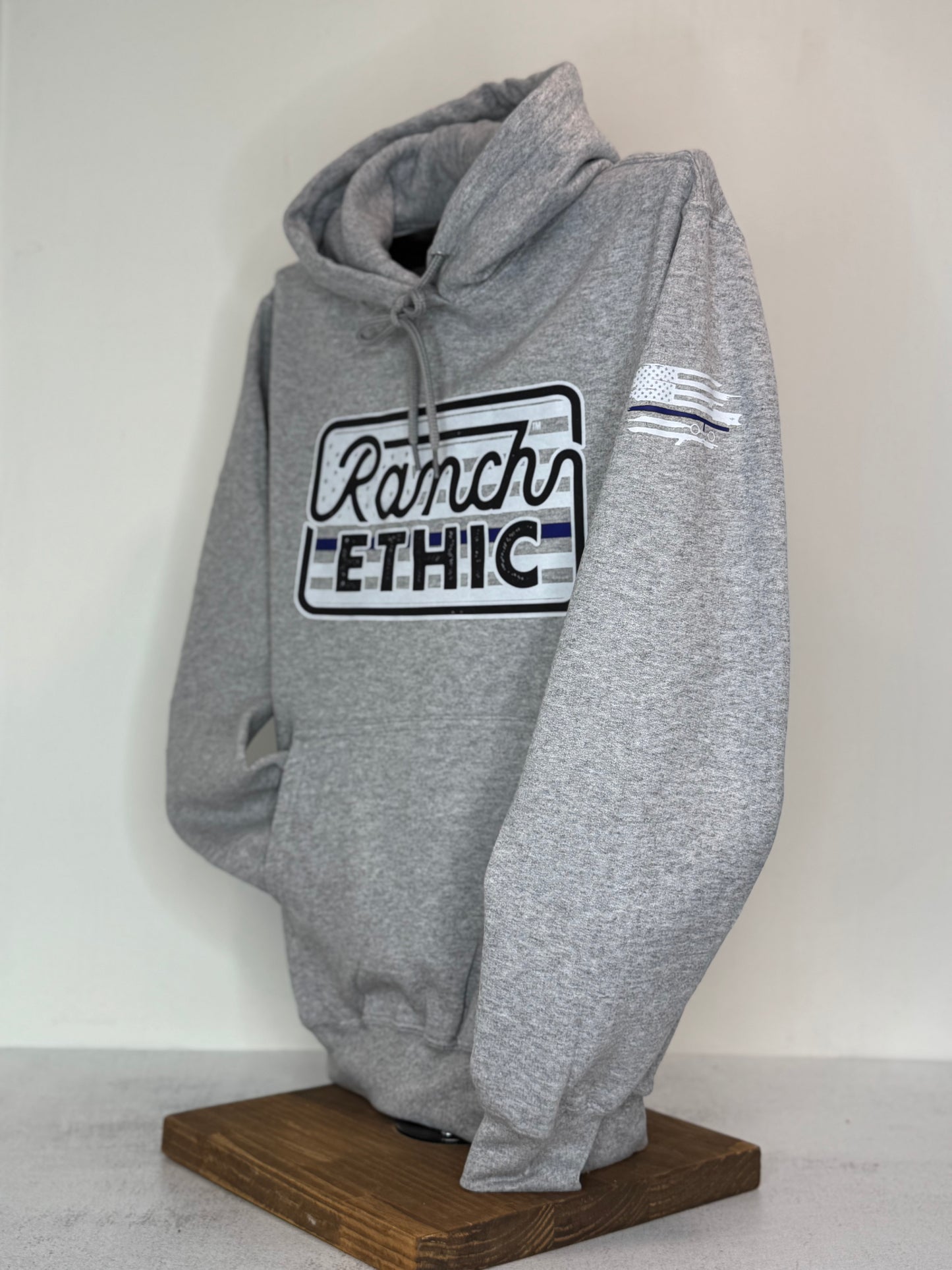 Blue Line Logo Hoodie