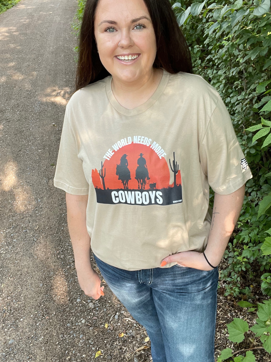 "The World Needs More Cowboys" Tee