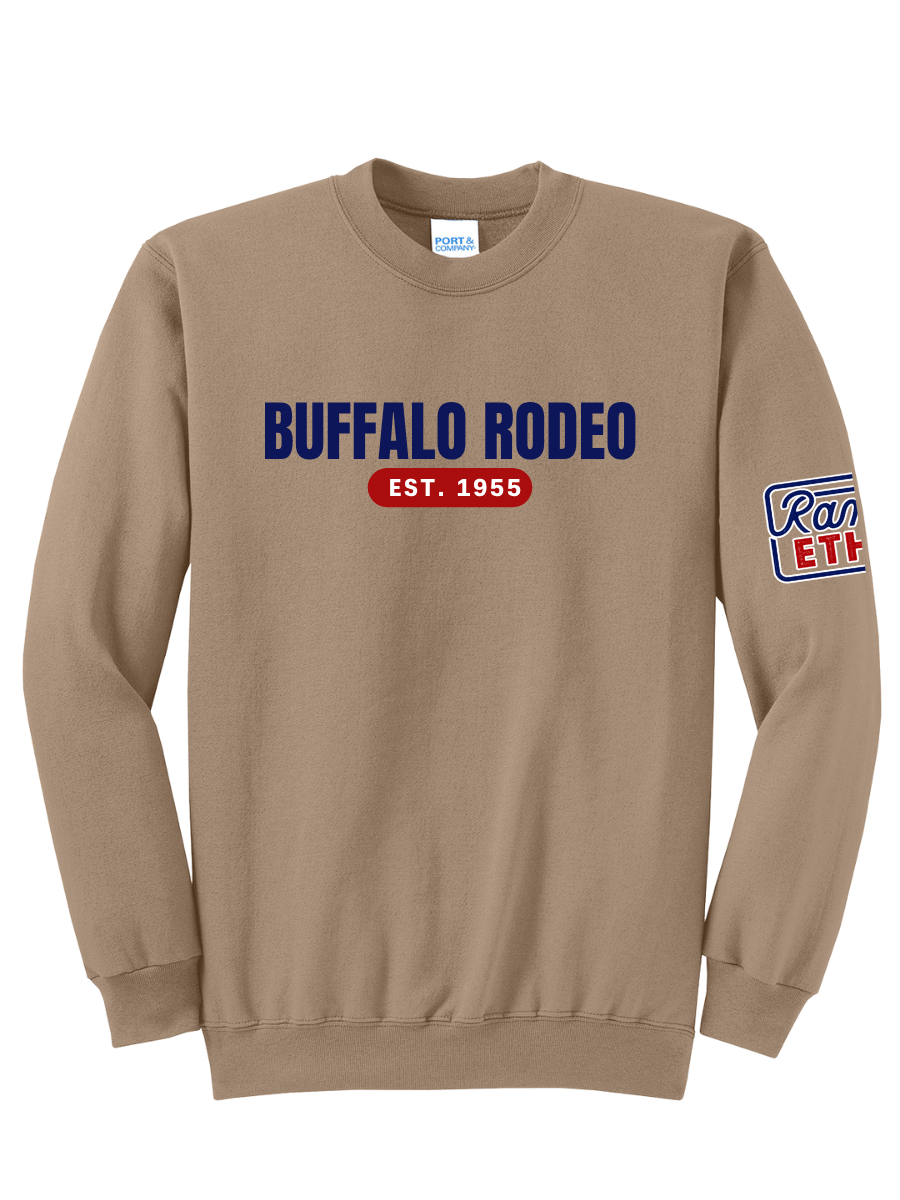 Buffalo Rodeo Est Crewneck