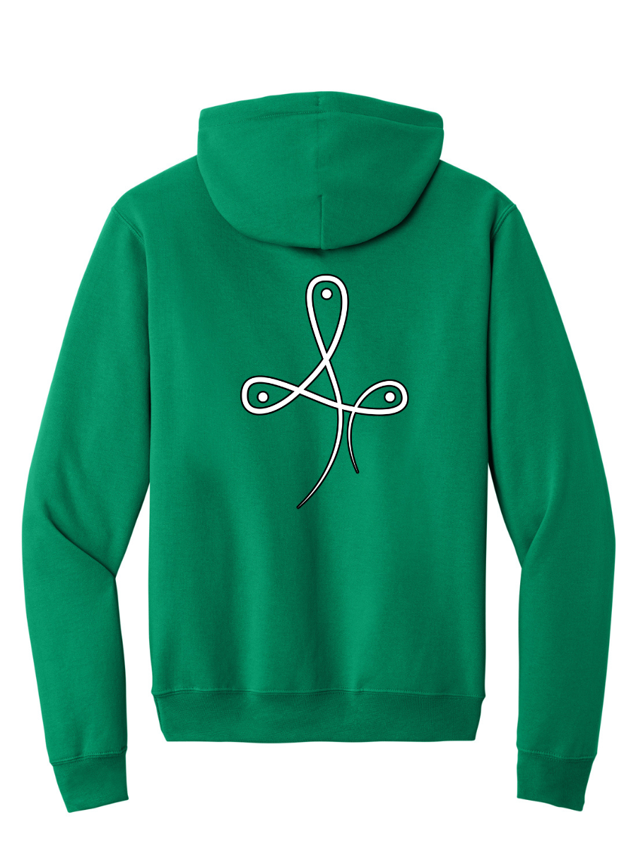 YOUTH Barrel Clover Green Logo Hoodie