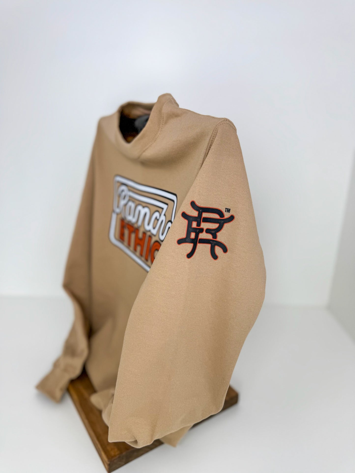 Tan Logo Crewneck