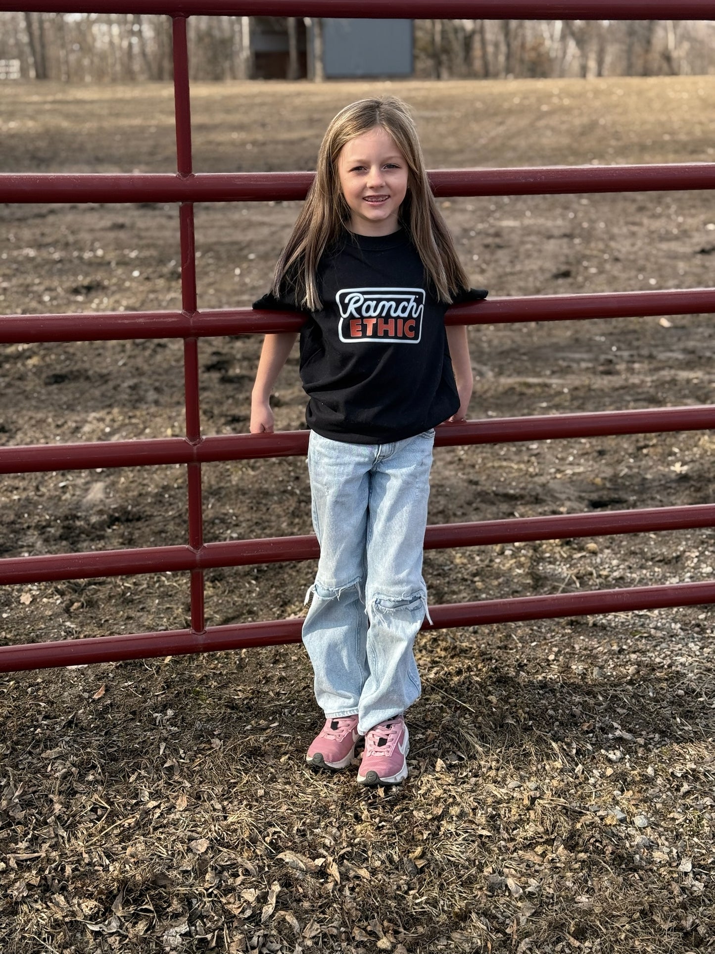 Youth Black Logo Tee