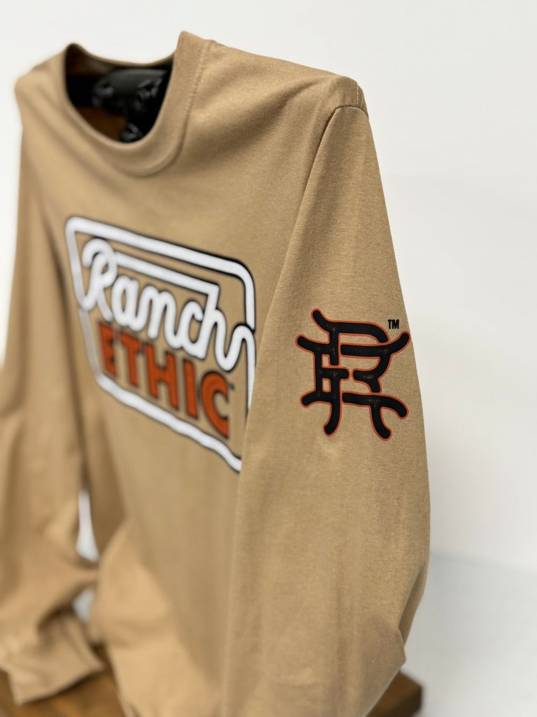 Tan Logo Long Sleeve