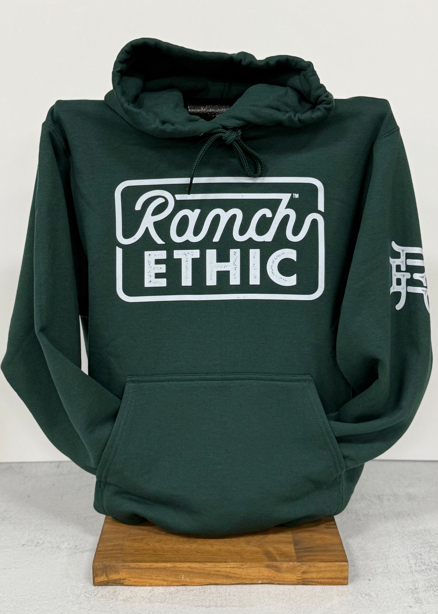 Dark Green Logo Hoodie