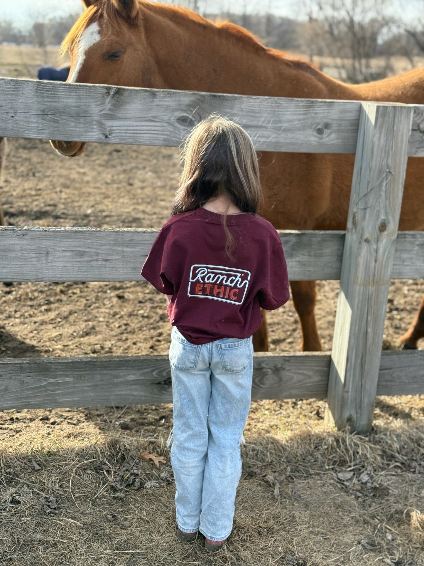 Youth Maroon Logo Tee