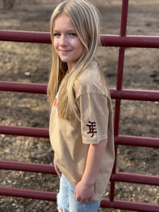 Youth Tan Logo Tee
