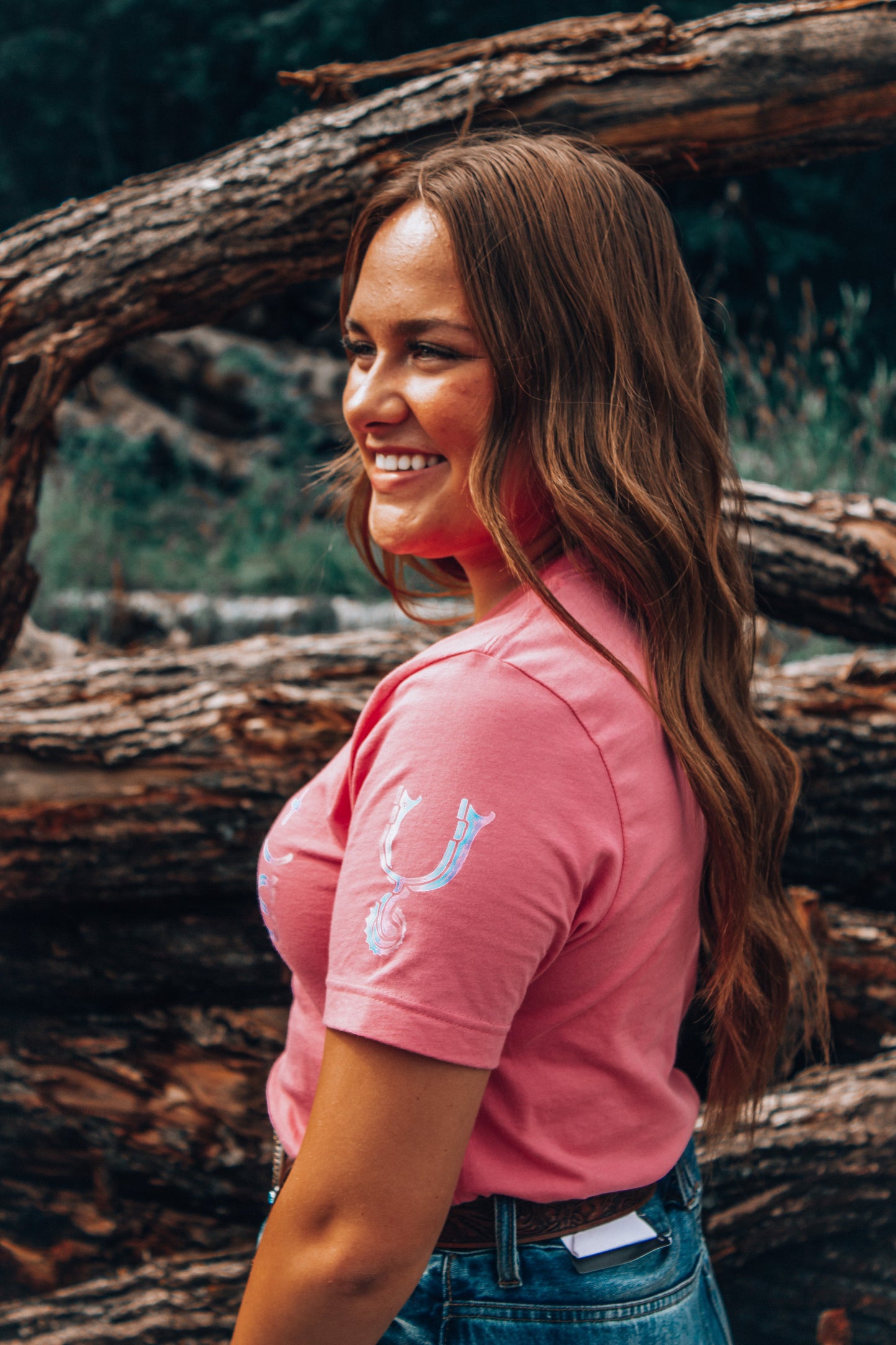 Girls + Spurs™ Pink Logo Tee