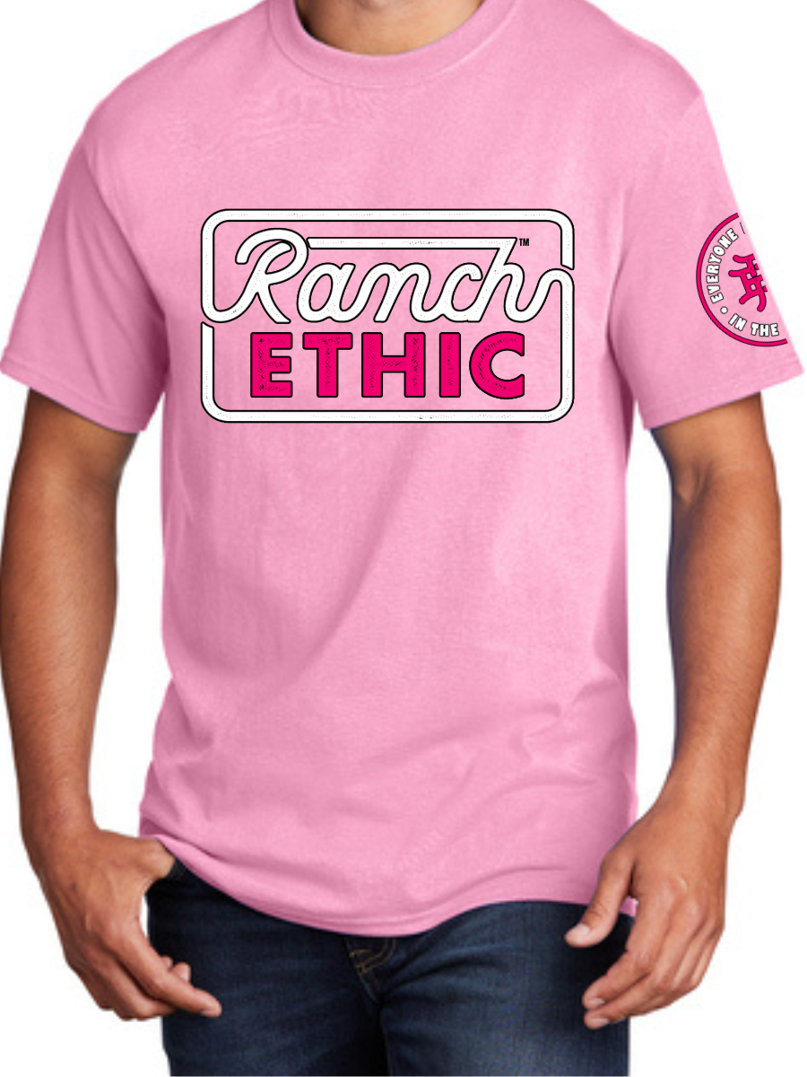 Tough Enough to Wear Pink Logo Tee