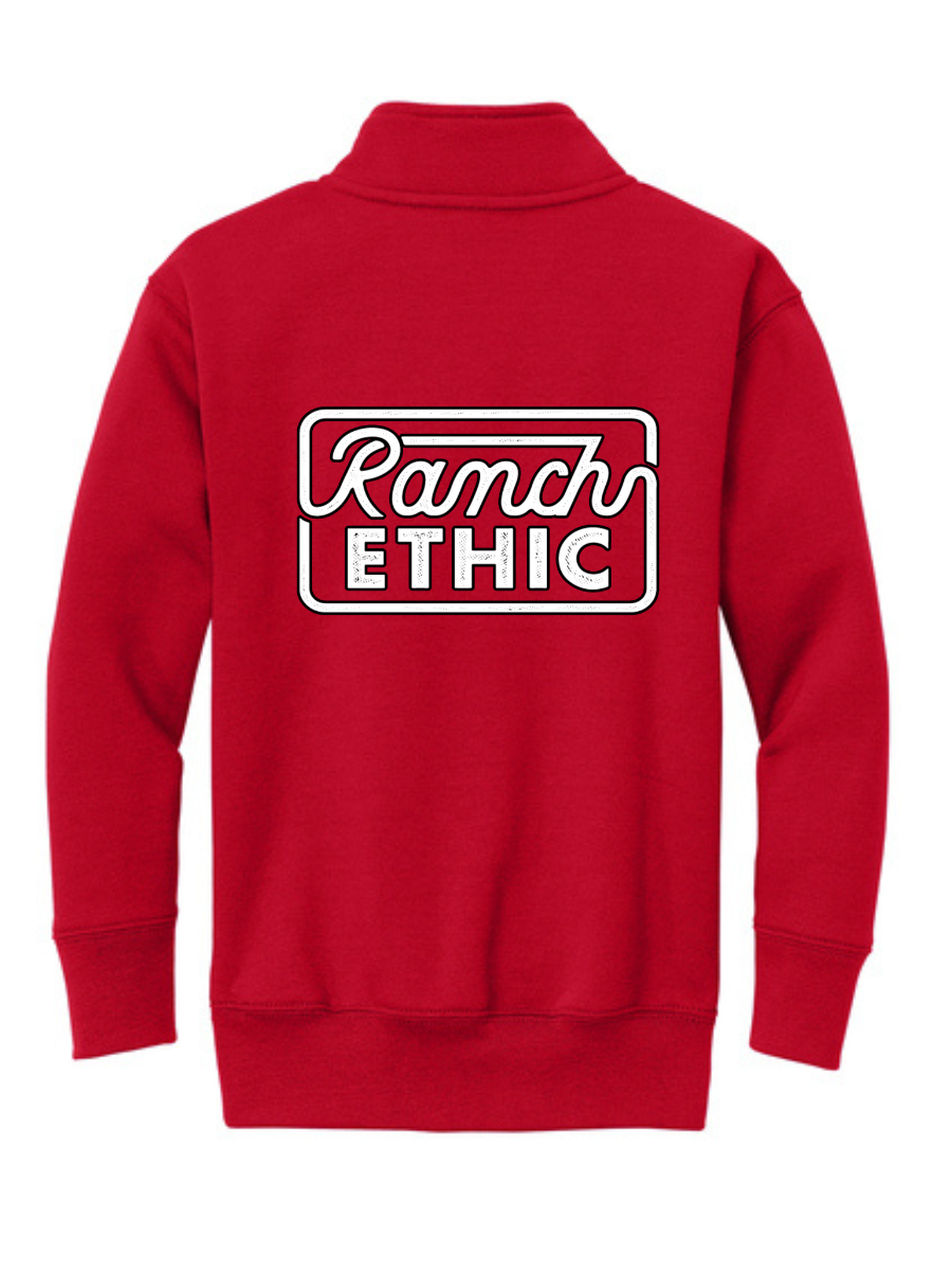 Youth Red Logo Quarterzip