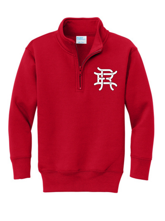 Youth Red Logo Quarterzip