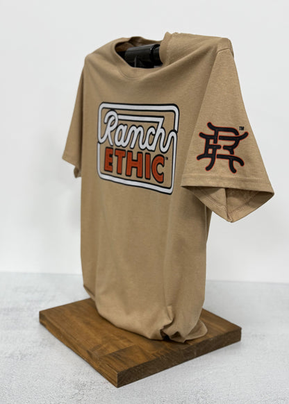 Tan Logo Tee