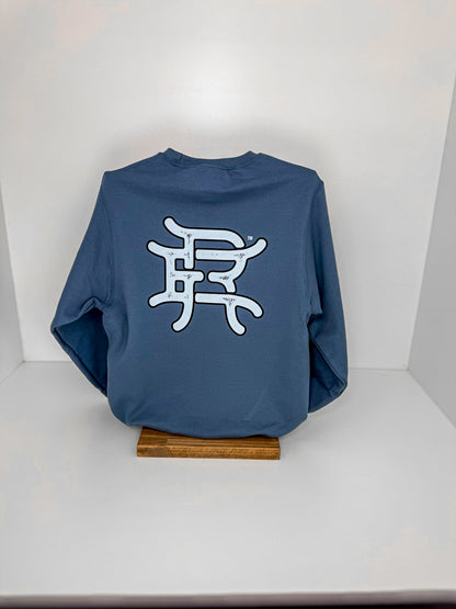 Steel Blue Logo Crewneck