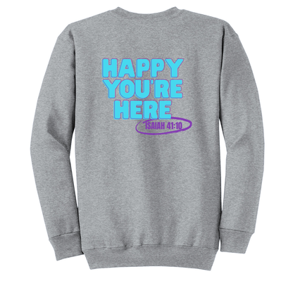 Happy You're Here Logo Crewneck