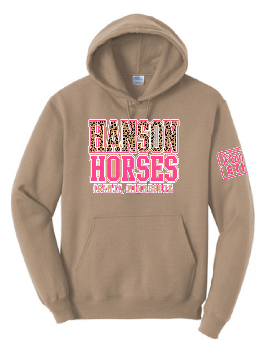 Hanson Horses Leopard Logo Hoodie
