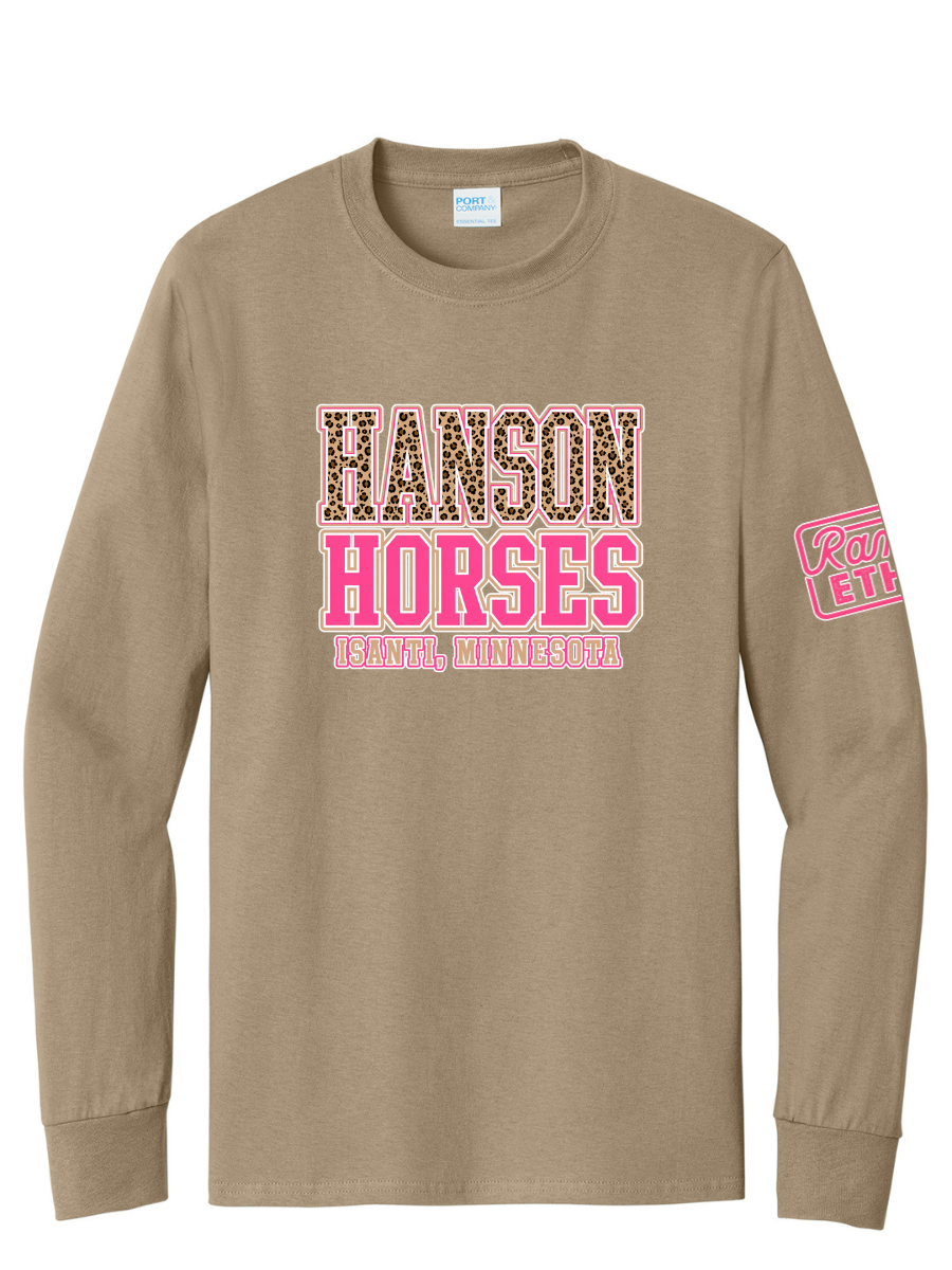Hanson Horses Leopard Logo Long Sleeve