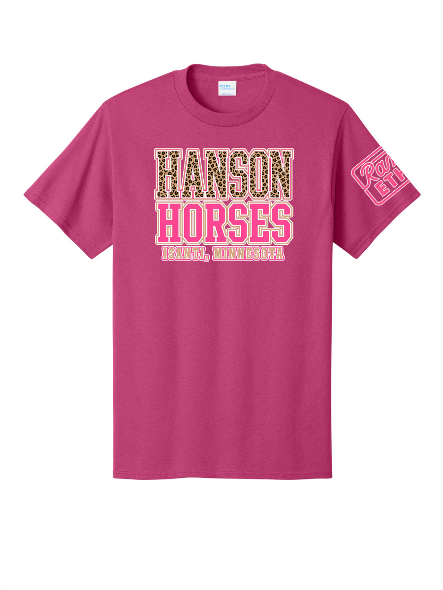 Hanson Horses Leopard Logo Tee