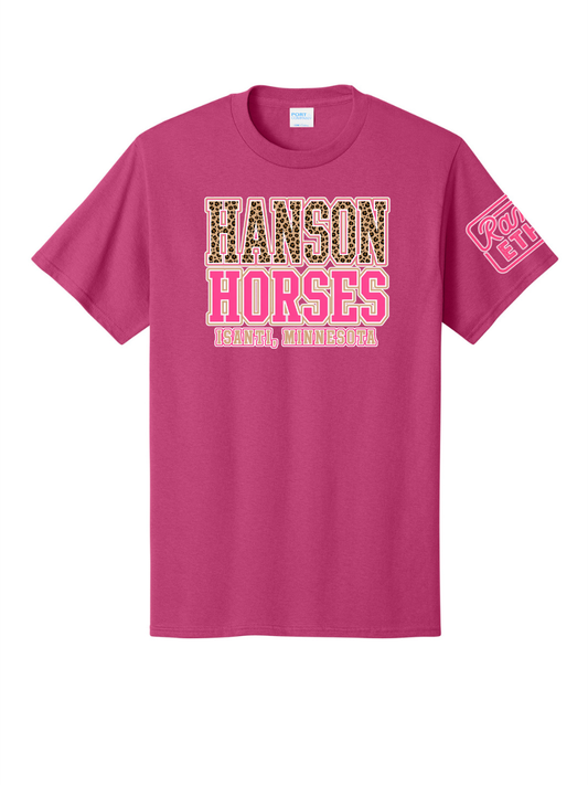 Hanson Horses Leopard Logo Tee