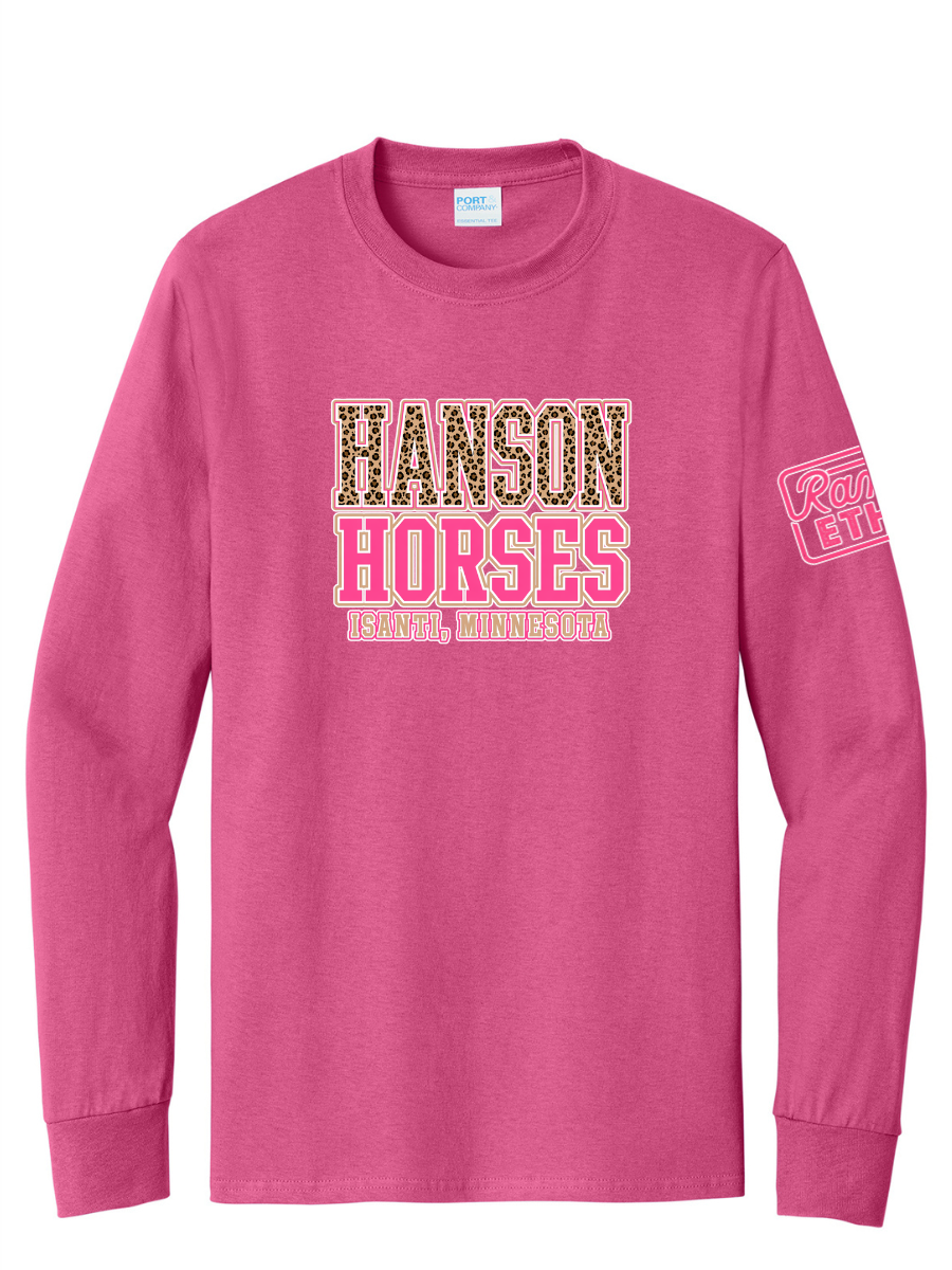 Hanson Horses Leopard Logo Long Sleeve