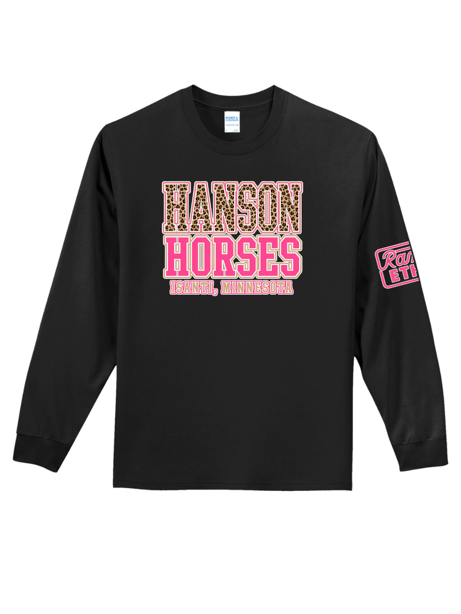 Hanson Horses Leopard Logo Long Sleeve