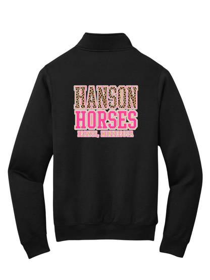 Hanson Horses Leopard Logo Quarterzip