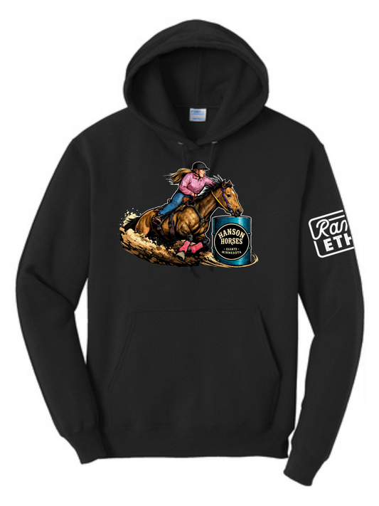 Hanson Horses Barrel Logo Hoodie
