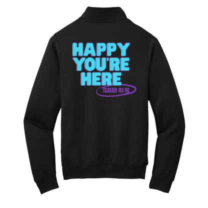 Happy You're Here Logo Quarterzip