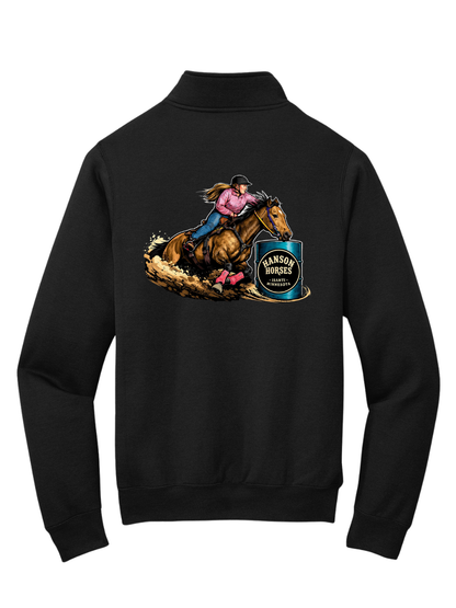 Hanson Horses Barrel Logo Quarterzip