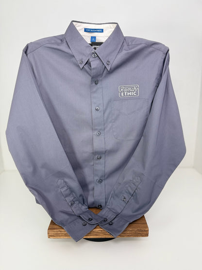 Steel Grey Button Up UNISEX Sizes