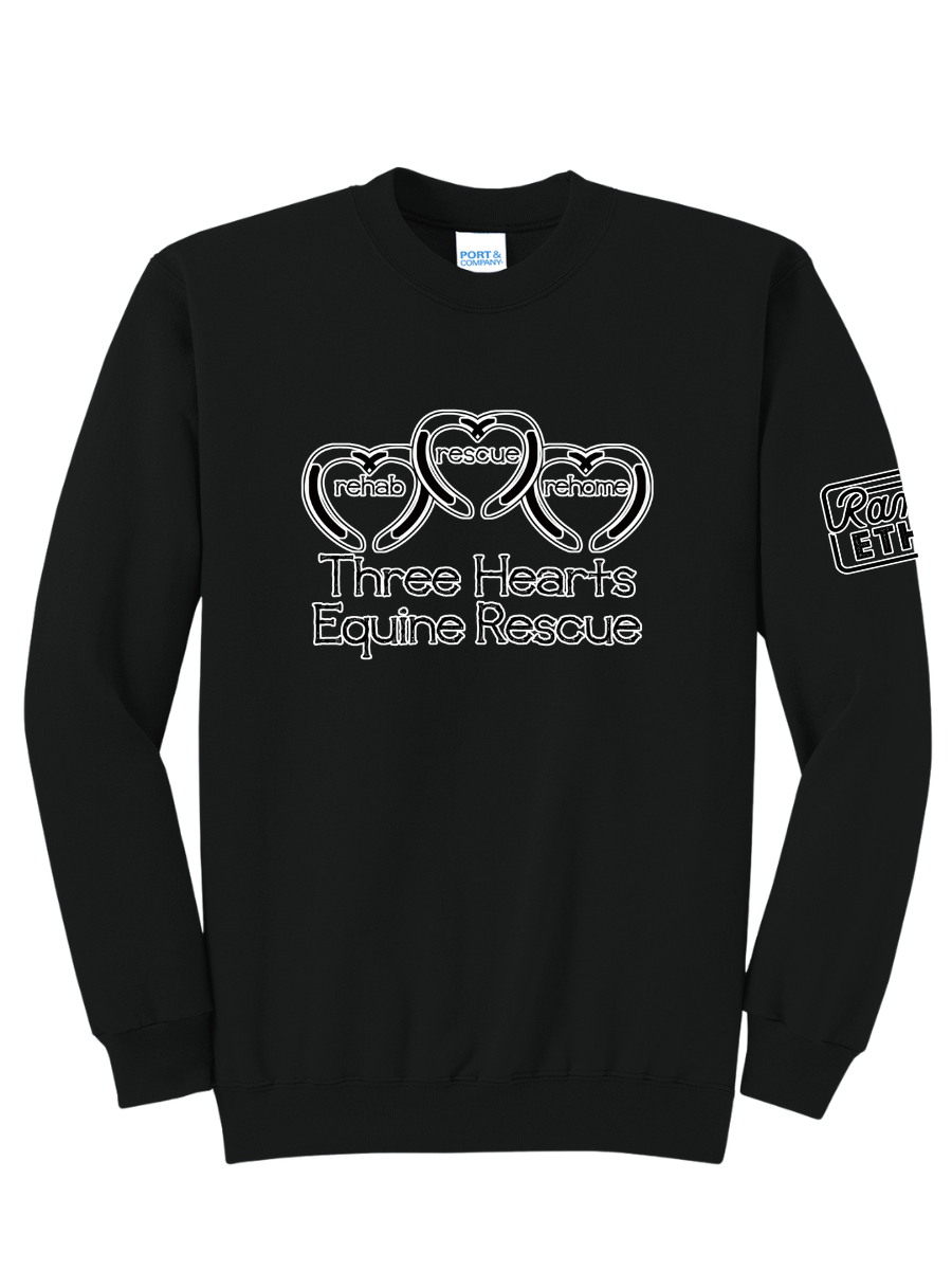 Three Hearts Logo Crewneck