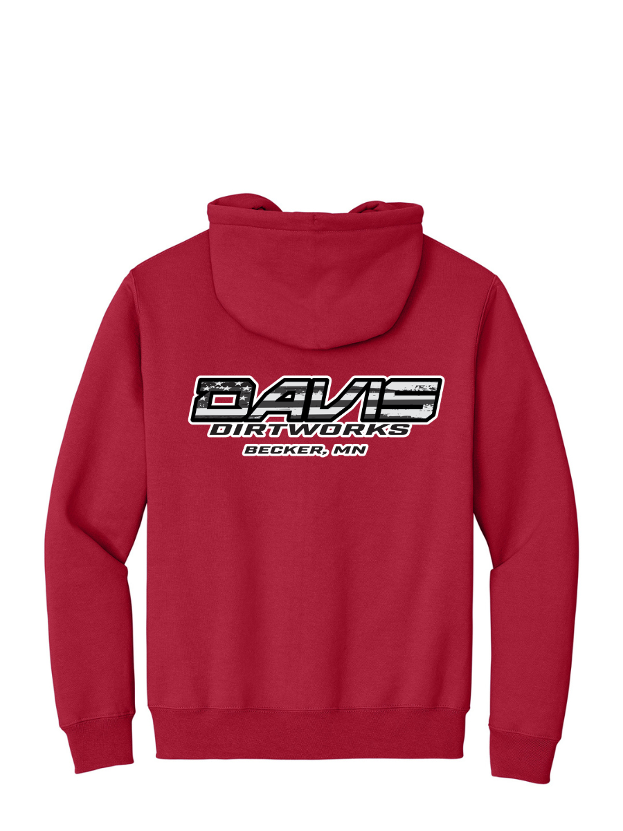 Davis Dirtworks Logo Full Zip Hoodie