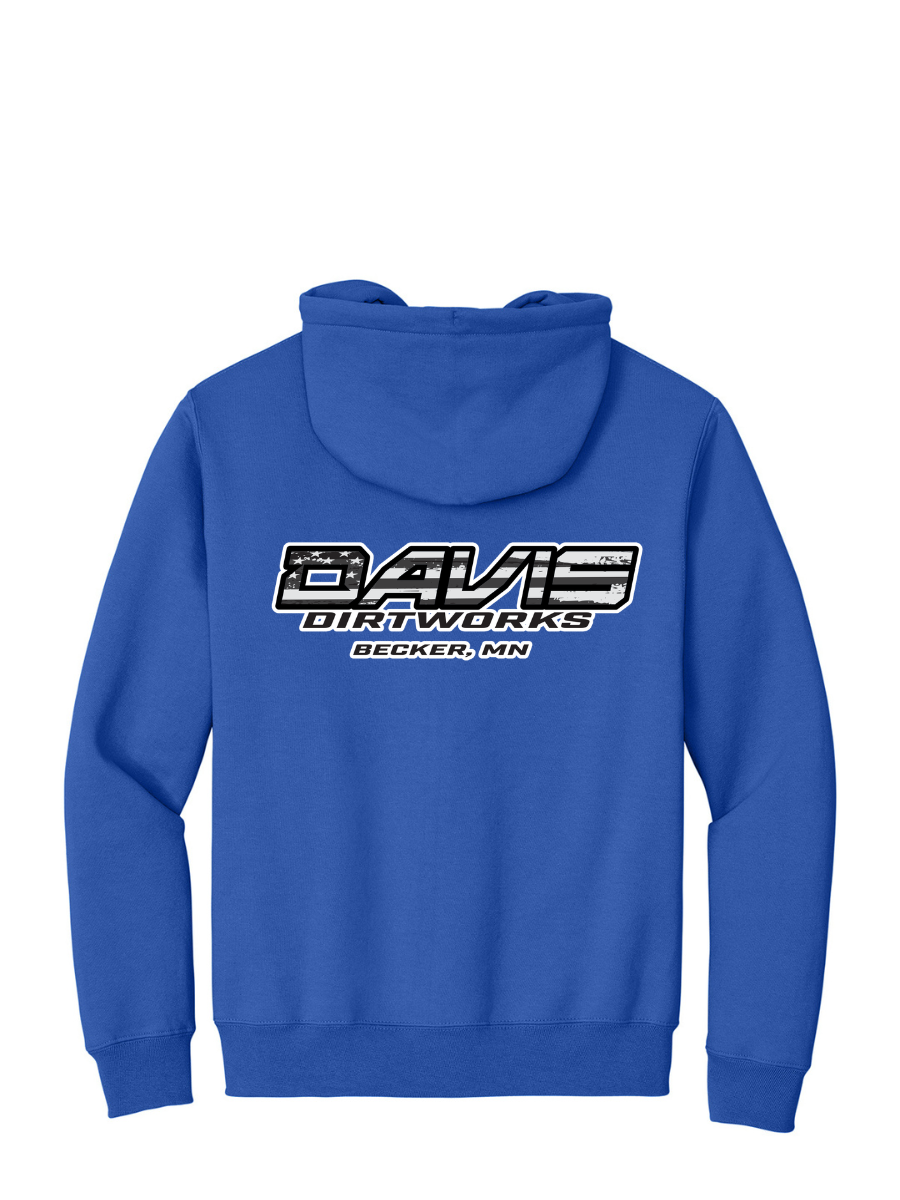 Davis Dirtworks Logo Full Zip Hoodie