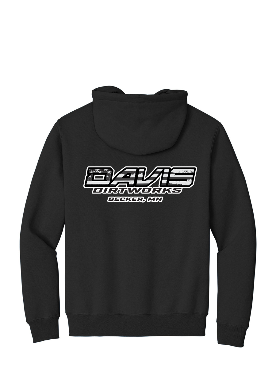 Davis Dirtworks Logo Full Zip Hoodie
