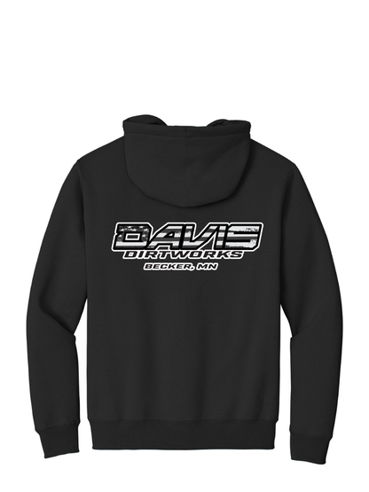 Davis Dirtworks Logo Full Zip Hoodie