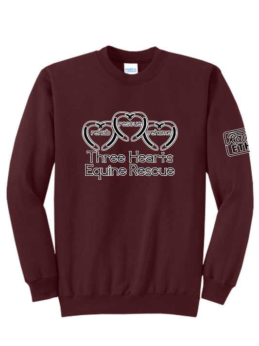 Three Hearts Logo Crewneck