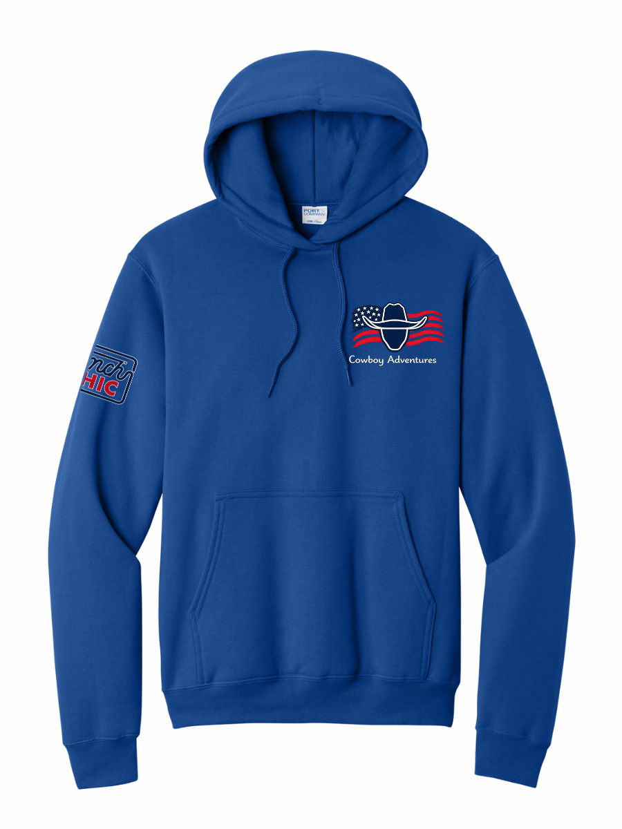 LIMITED EDITION Cowboy Adventures Flag Logo Hoodie