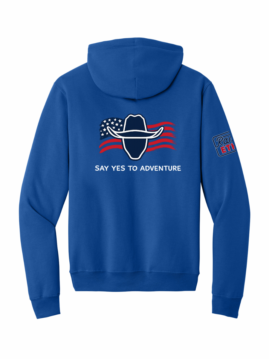 LIMITED EDITION Cowboy Adventures Flag Logo Hoodie