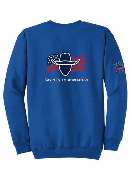 LIMITED EDITION Cowboy Adventures Flag Logo Crewneck